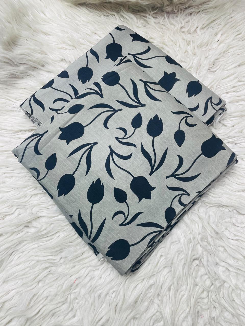 2 PC BANA DORA LINEN UNSTITCHED SUIT VOL-407