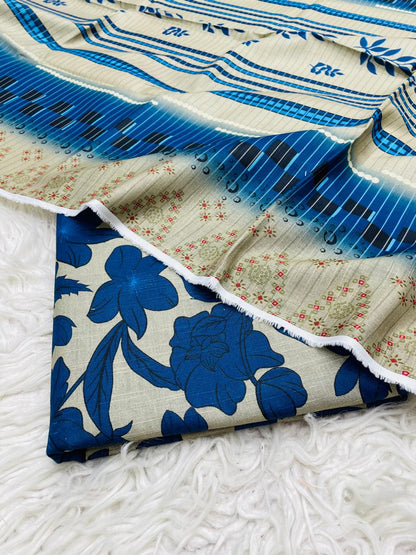 3 PC Slub Khaddar Allover Suit Vol-0101