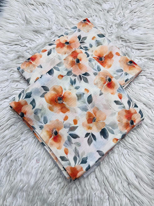 2Pc Sapphire Lawn Bana Dora Allover Unstitched Suit Vol-02