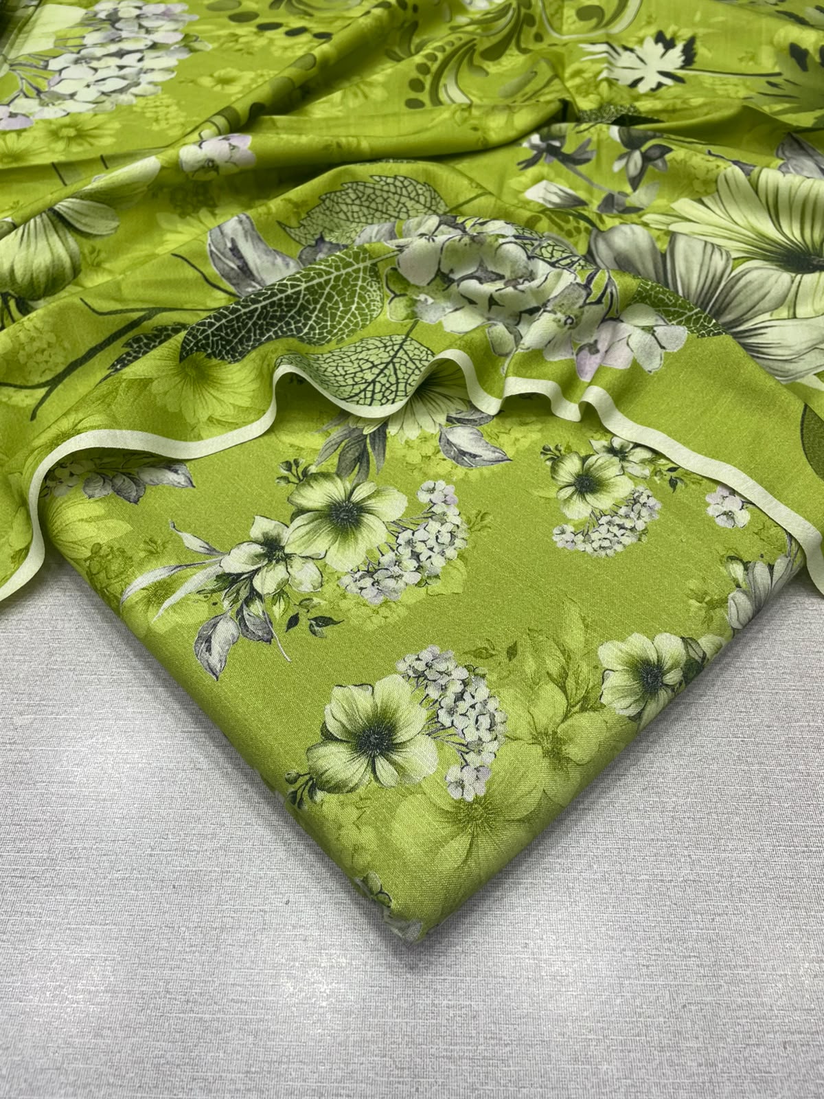 3Pc Slub Dhanak Unstitched Suit 0157