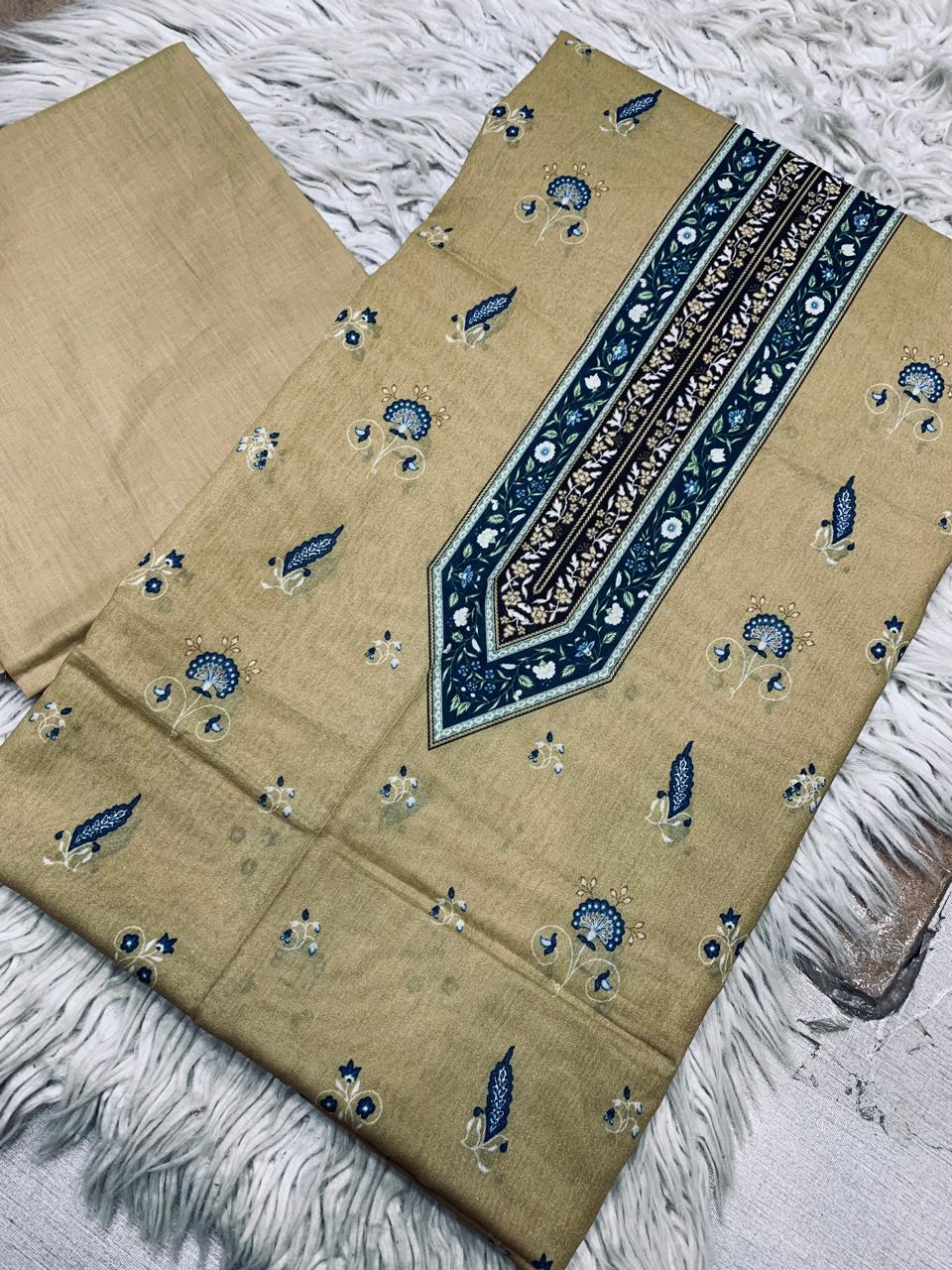 2Pc Noura Print Lawn Suit Vol-0139