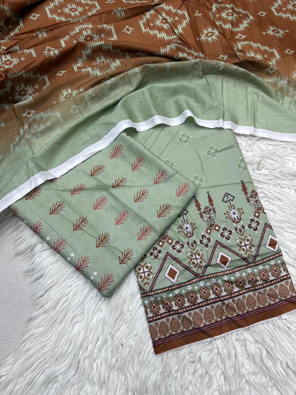 2Pc Al Karam Lawn Kameez & Dupatta - #34724