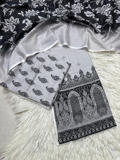 2Pc Al Karam Lawn Kameez & Dupatta - #34720