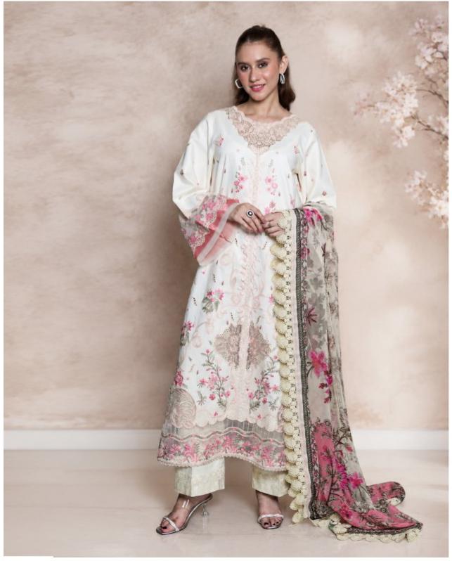NOURA LUXURY ROYALE EMBROIDERED DRESS