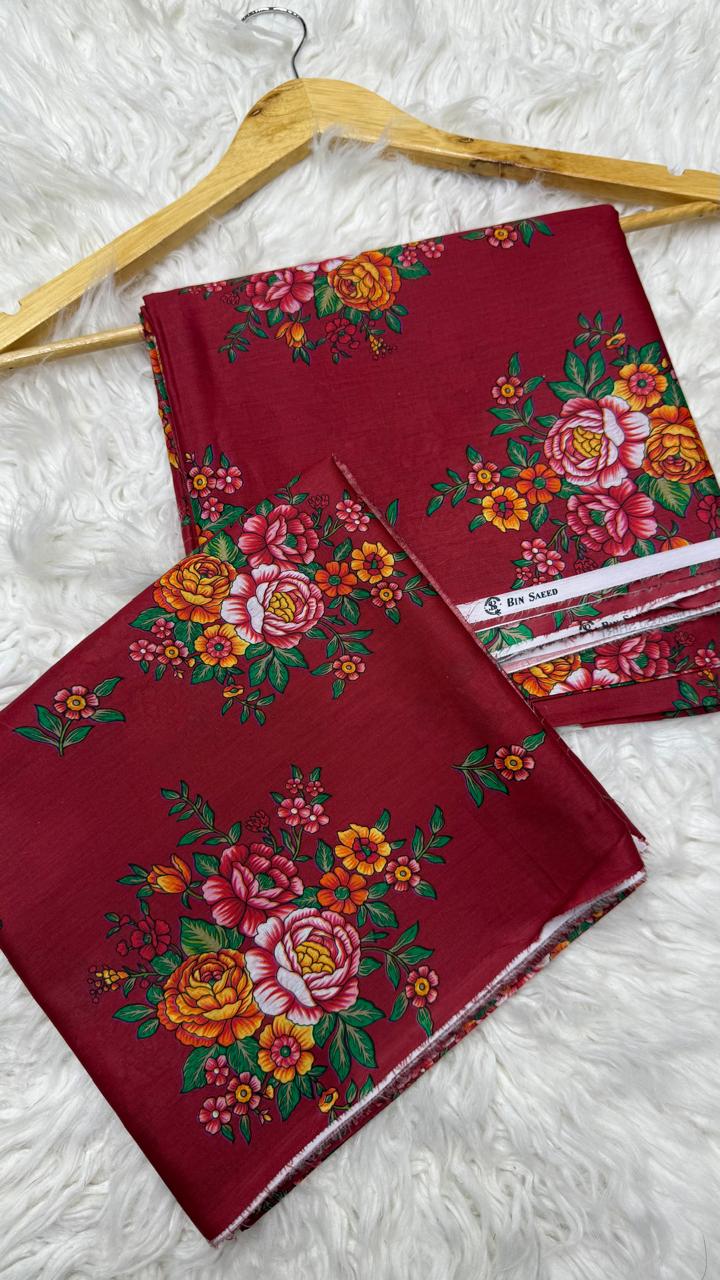 2Pc Lawn Allover Suit #40050