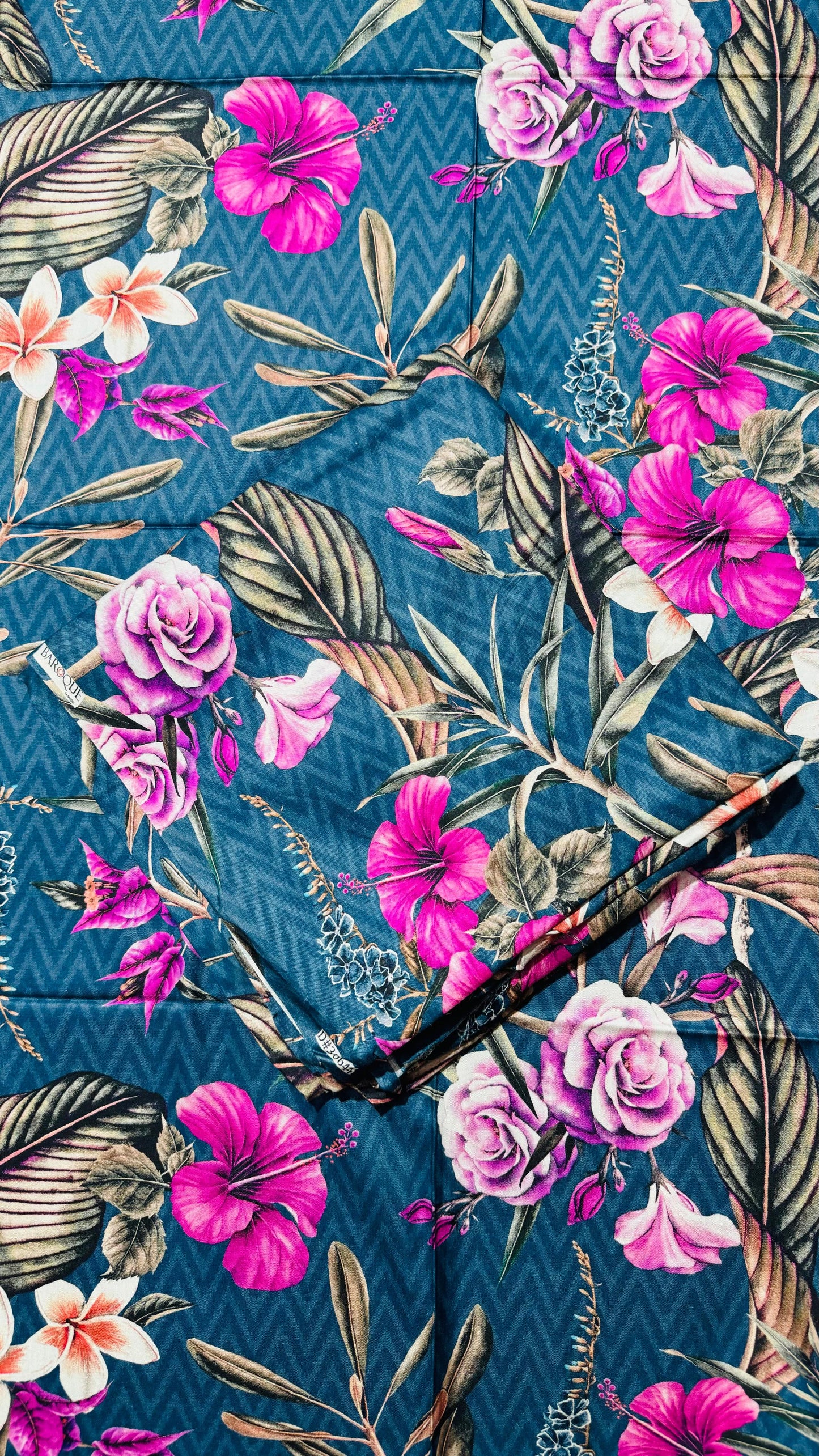 2 PC Linen Allover Unstitched Suit D-30644