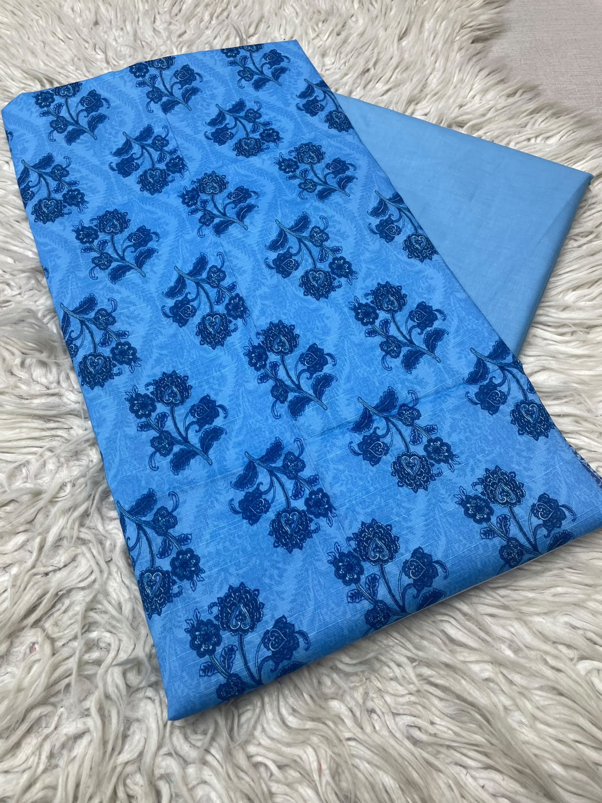 2Pc Printed Lawn Unstitched Suit 1250
