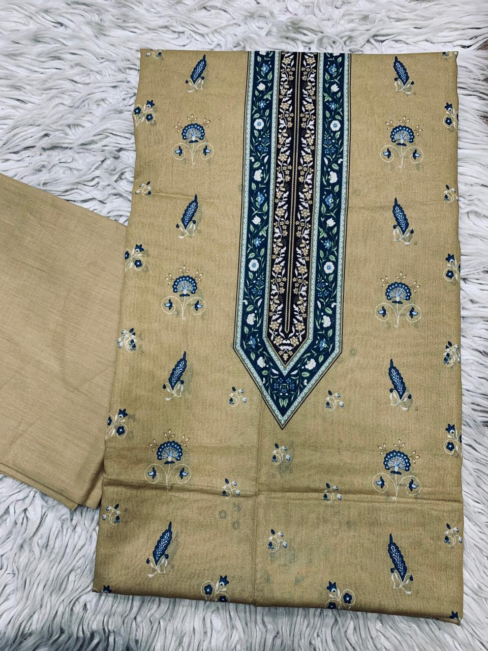 2Pc Noura Print Lawn Suit Vol-0139