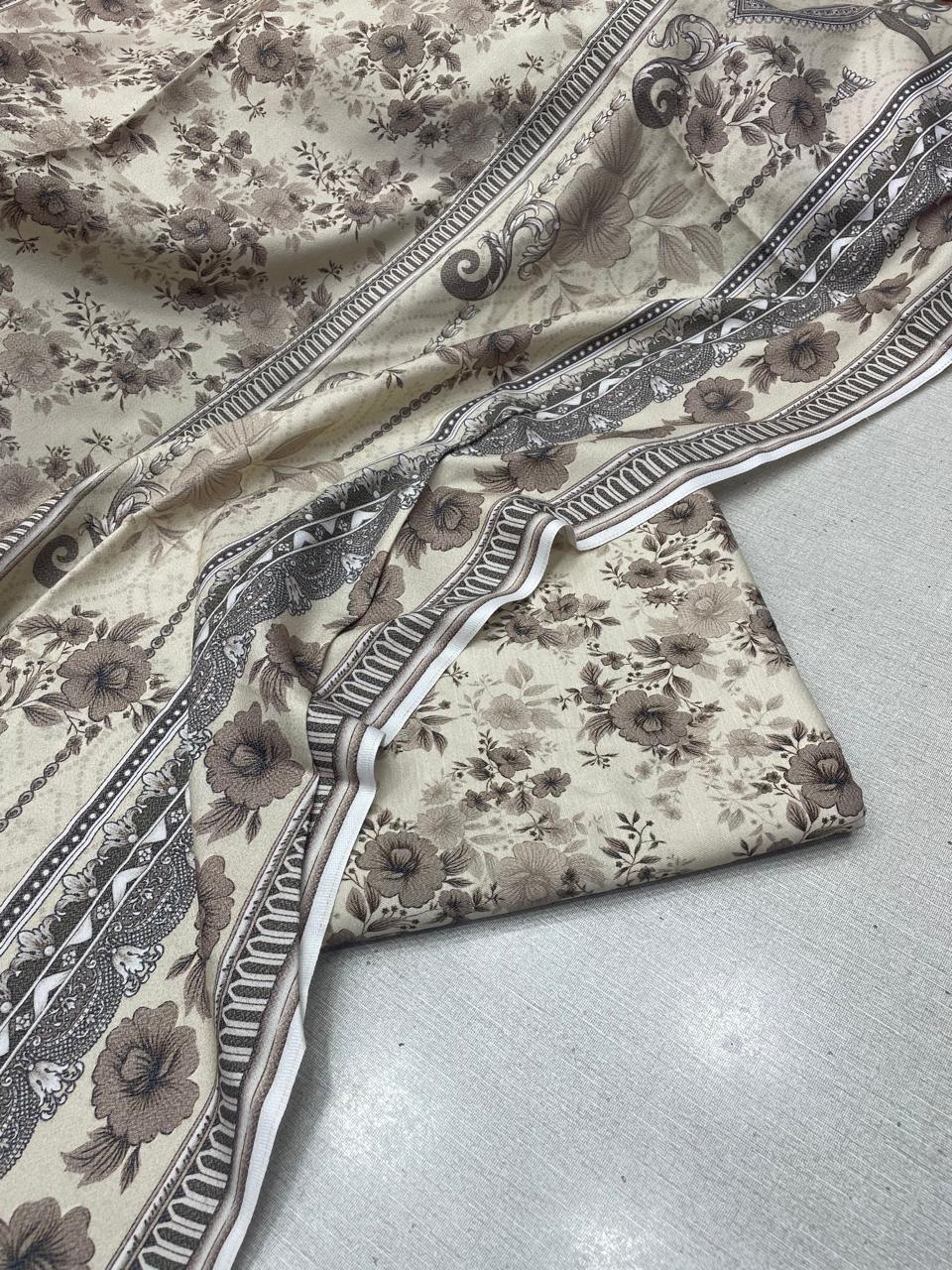 2Pc Dhanak Kameez & Dupatta Unstitched Suit 71