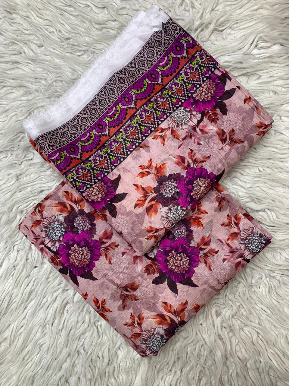 SAPPHIRE 2Pc Lawn Bana Dora Unstitched Suit Vol-0125