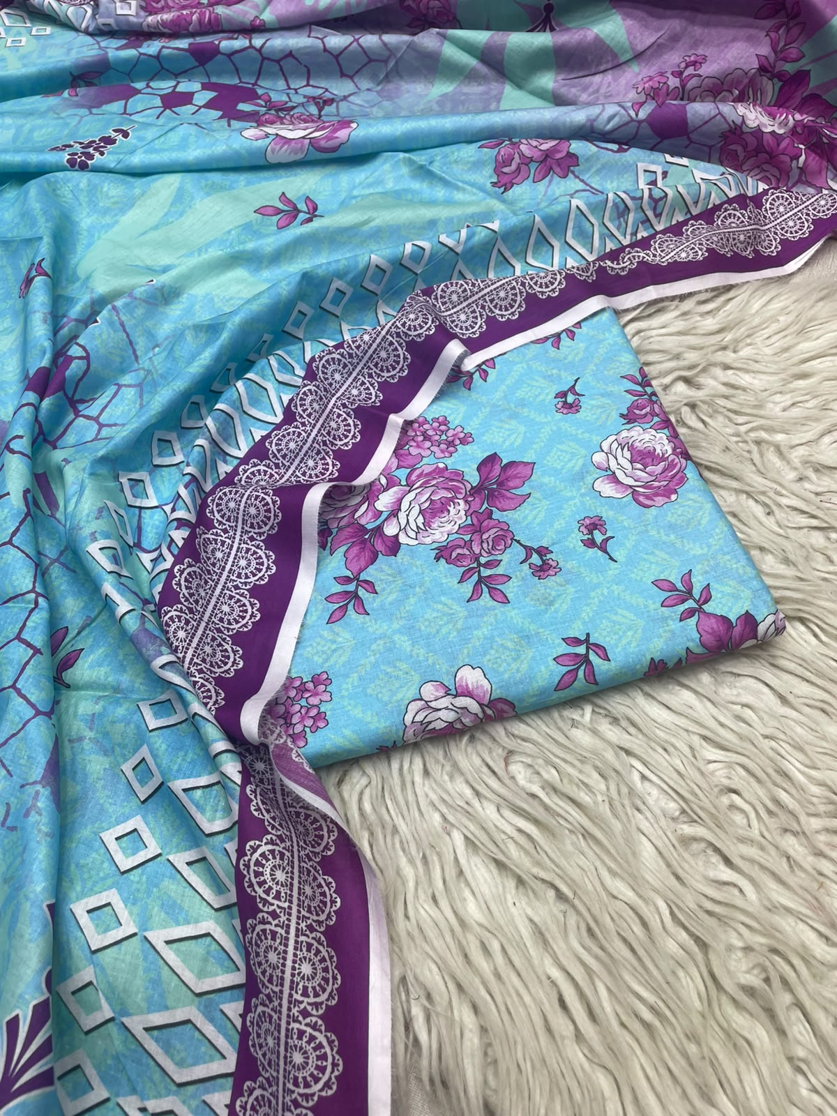 3Pc Same Digital Printed Lawn Suit 103