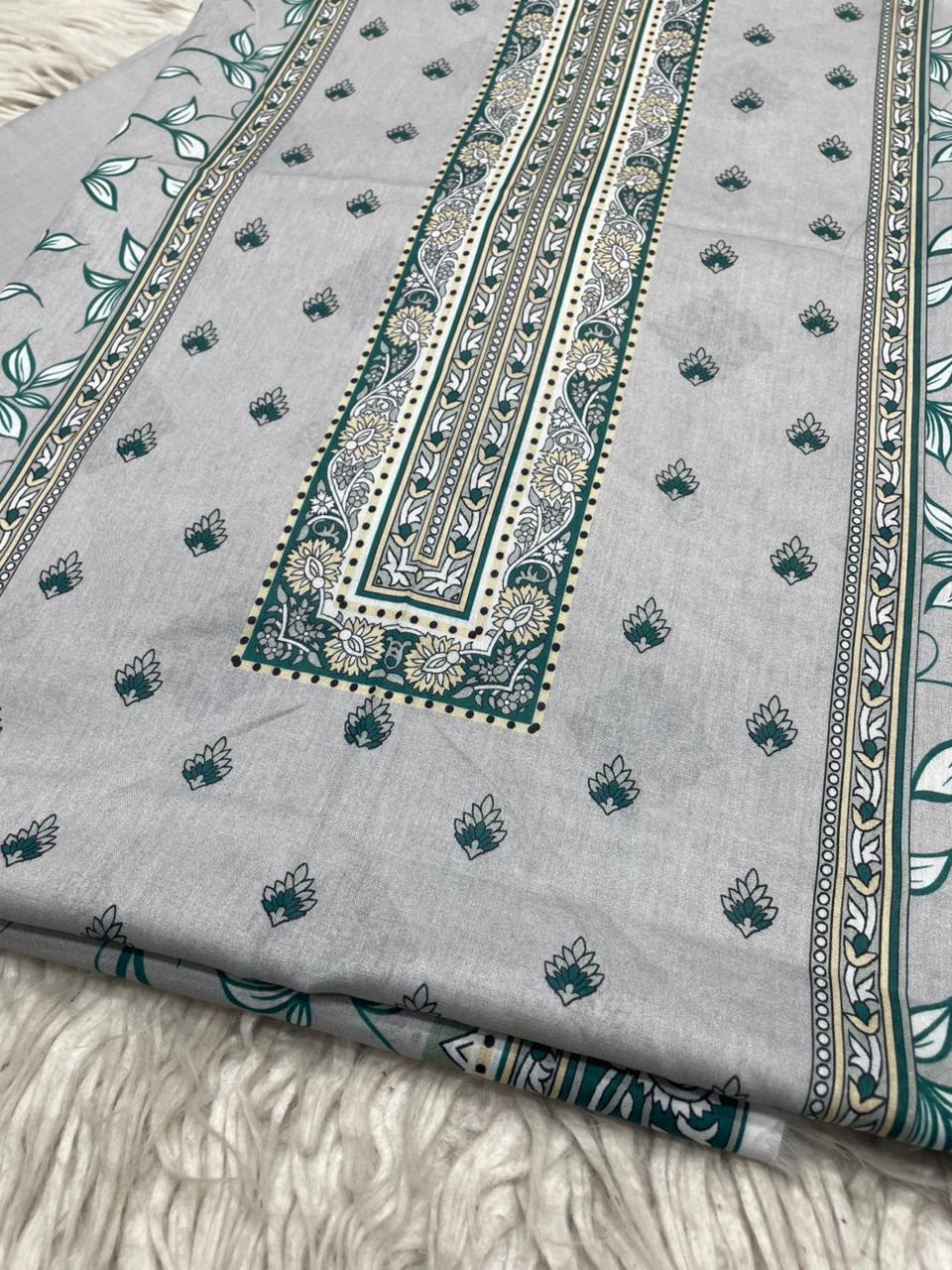 2Pc Printed Lawn Dyed Trouser  Vol-0149
