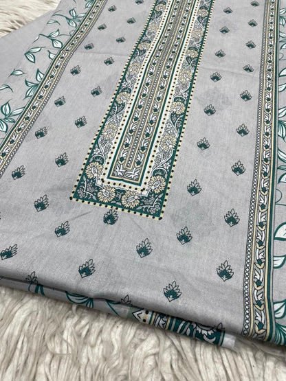 2Pc Printed Lawn Dyed Trouser  Vol-0149