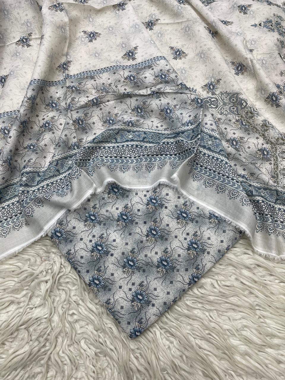 2Pc Stylo Lawn Kameez & Dupatta Printed Suit 03