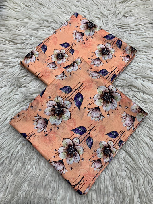 2Pc Supima Lawn Unstitched Suit  Vol-476