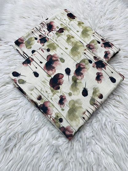 2 PC Khaddar Slub Allover Suit Vol-0093