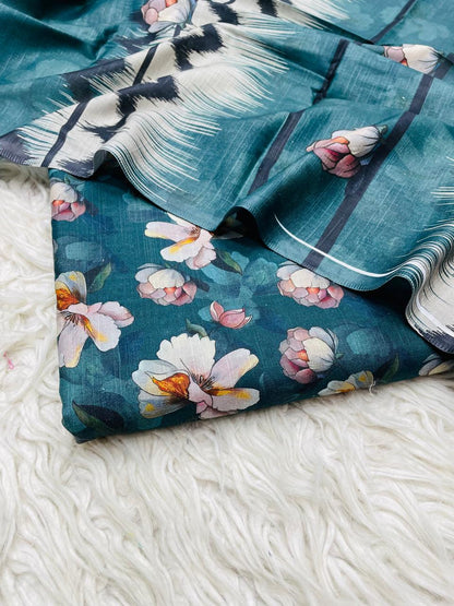 3 PC Slub Khaddar Allover Unstitched Suit Vol-0120