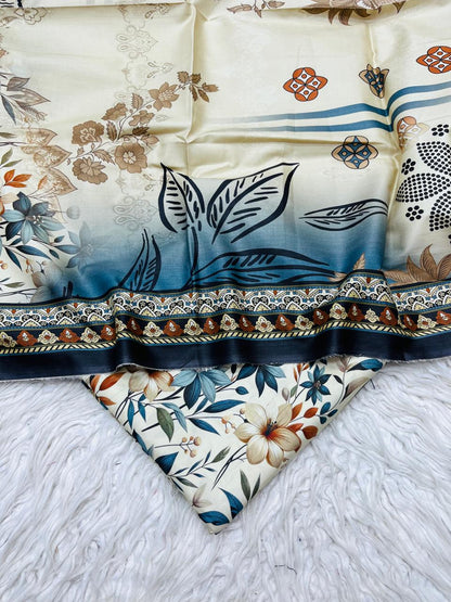 3Pc Crystal Linen Allover Suit Vol-0121