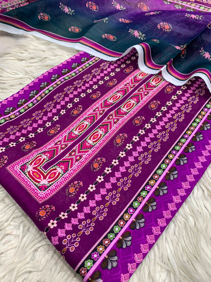 2Pc Printed Lawn Kameez & Dupatta 68