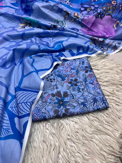 3Pc Same Digital Printed Lawn Suit 15
