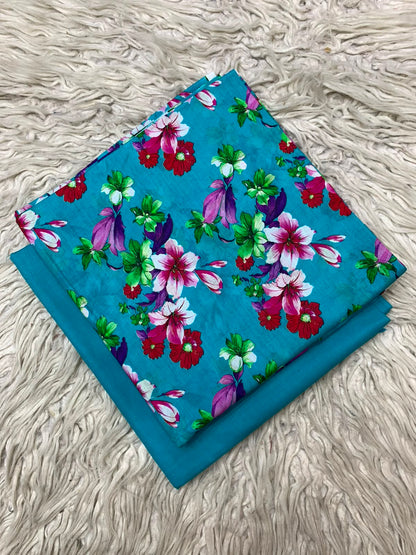 2Pc Printed Lawn Unstitched Suit 15