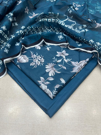 3Pc Digital Printed Lawn Unstitched Suit 29