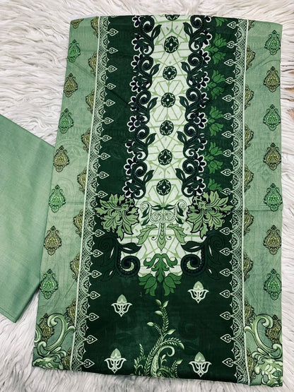 2Pc Printed Lawn Unstitched Suit 68