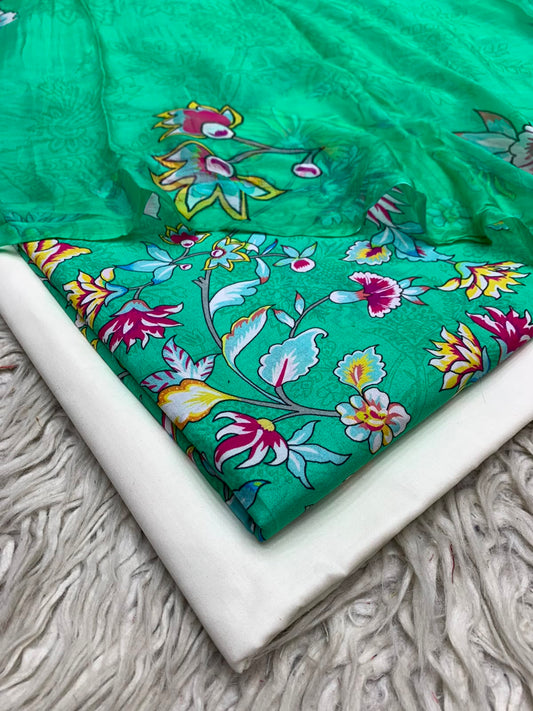 90x88 3Pc Premium Lawn Suit Vol-0020