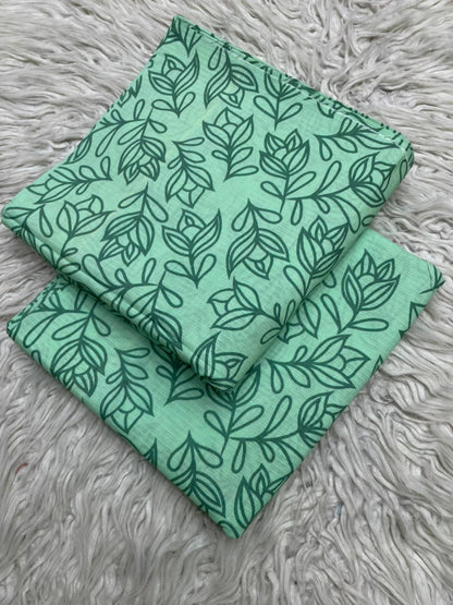 2Pc Lawn Bana Dora Suit Vol-6201