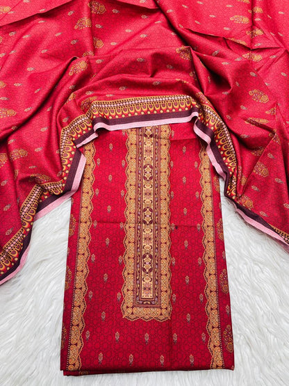 2 PC Dhanak Printed Kameez & Dupatta Unstitched Suit Vol-3103