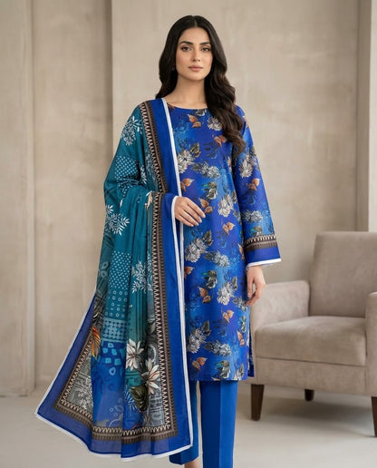 3Pc Zobia Lawn Unstitched Suit 29
