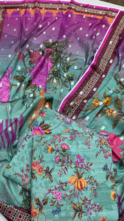 3Pc Lawn English Bana Dora #35337