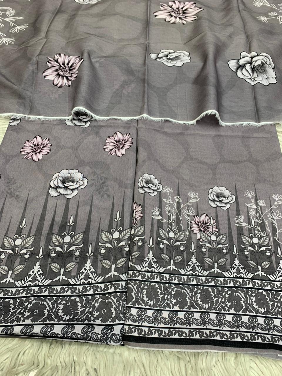 2Pc Lawn Kameez & Dupatta 3205.