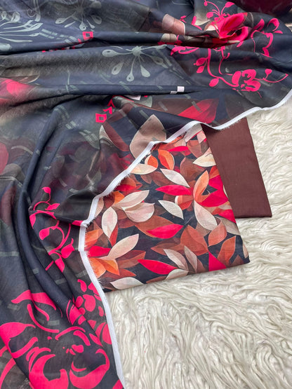 3Pc Zobia Lawn Unstitched Suit 29