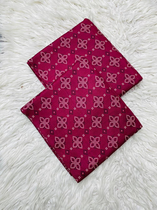 2 PC  Slub Khaddar Allover Unstitched Suit D#43615