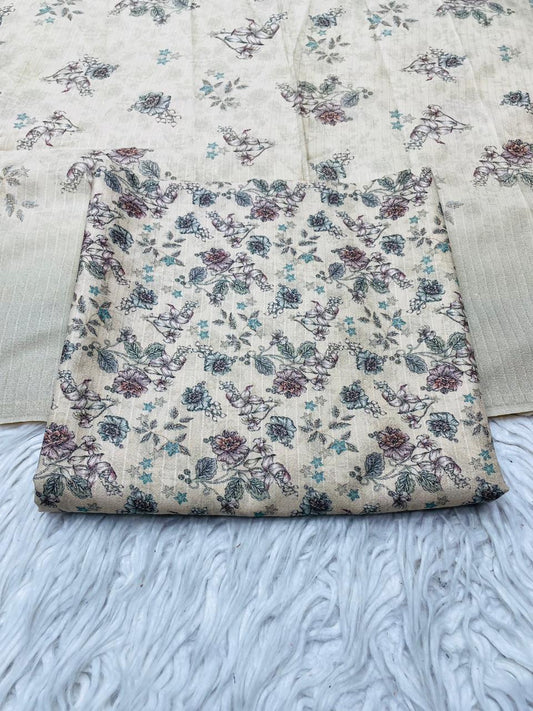 2 PC Dhanak Printed Kameez & Dupatta Unstitched Suit Vol-3103