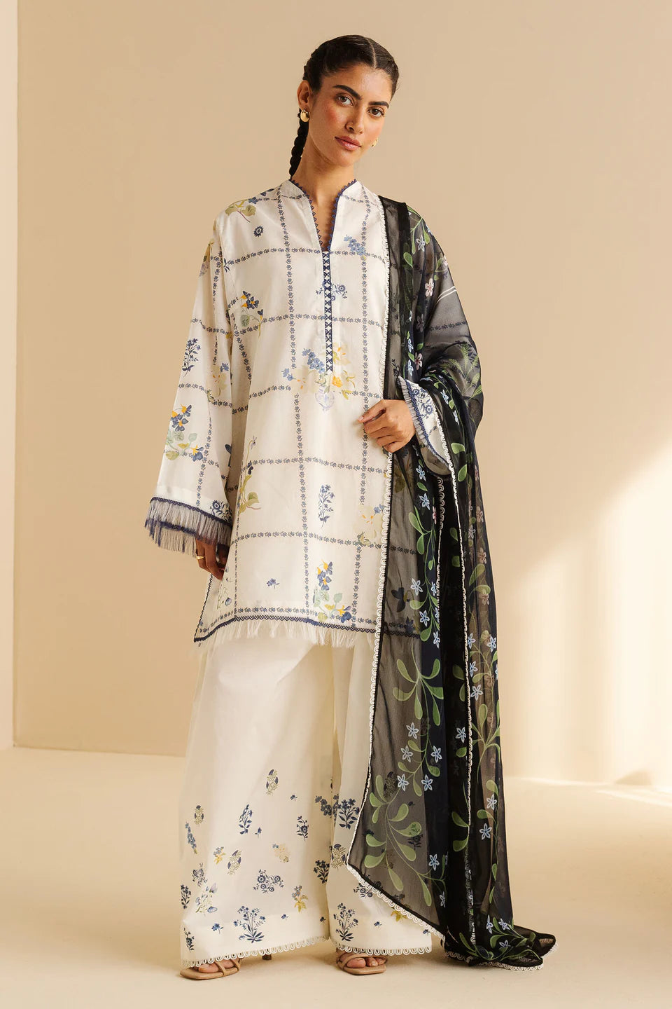 2 Piece Premium Kameez & Dupatta Summer Lawn Vol-3228