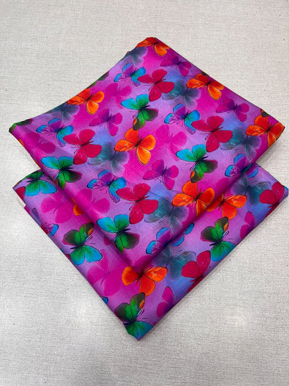2Pc Staple Same Printed Unstitched Suit 6233
