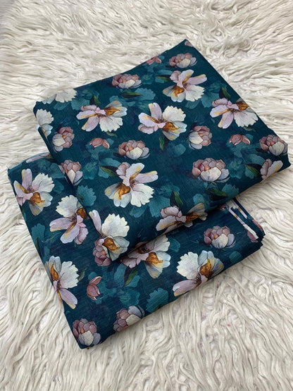 2Pc Lawn Bana Dora Suit Vol-0174