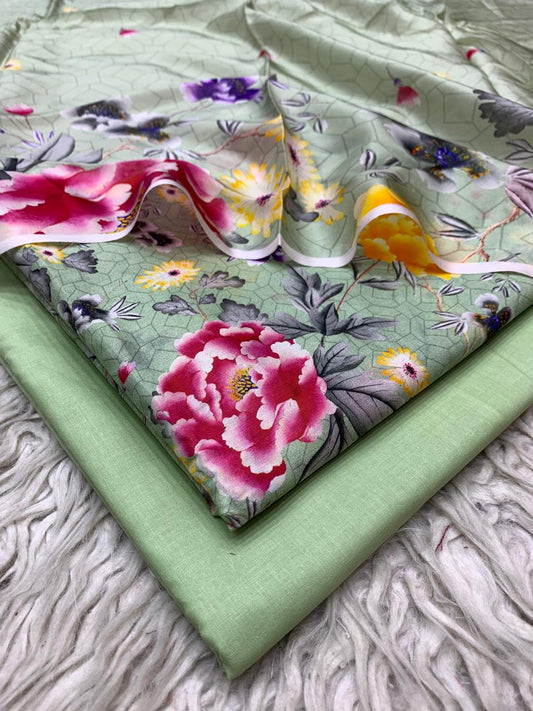 90x88 3Pc Premium Lawn Suit Vol-005
