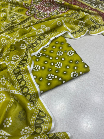 3Pc Gul Ahmad Lawn Unstitched Suit 0227