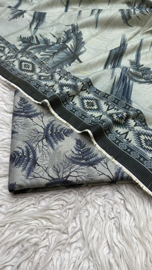 3Pc Chamki Khaddar Unstitched Suit Vol-0132