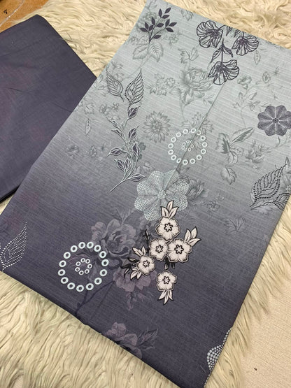 2Pc Dhaga Kari Print Lawn Suit Vol-525