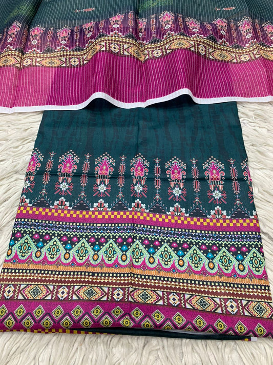 2Pc Lawn Kameez & Dupatta Printed Suit 620