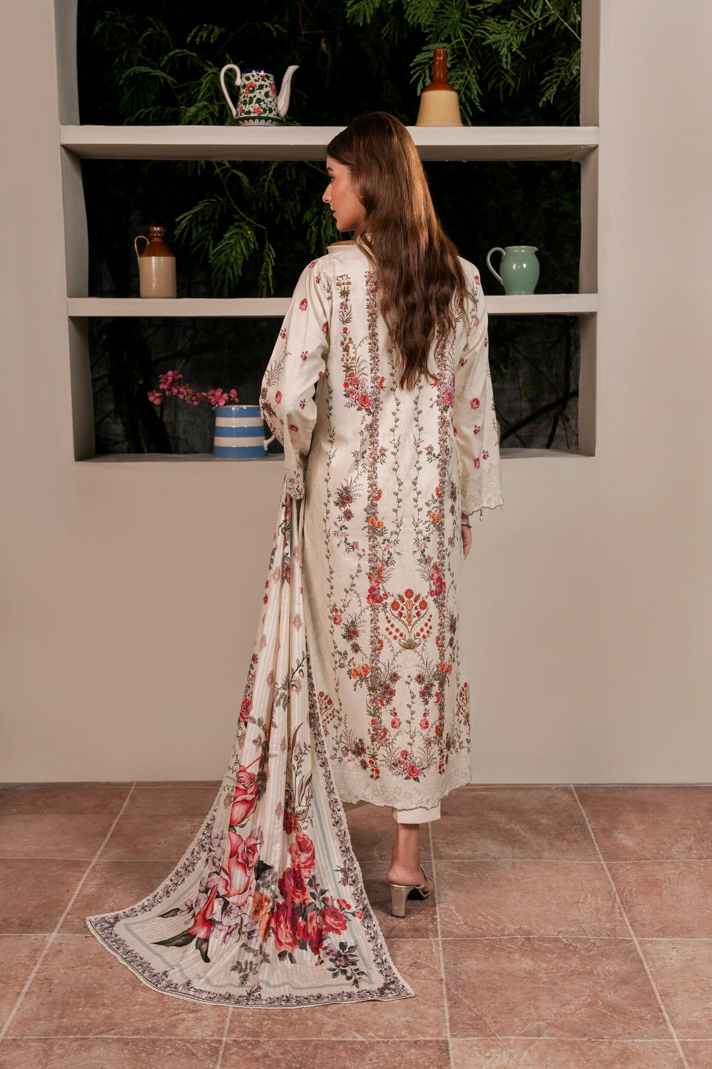 2Pc Firdous Kameez & Dupatta Suit - D741