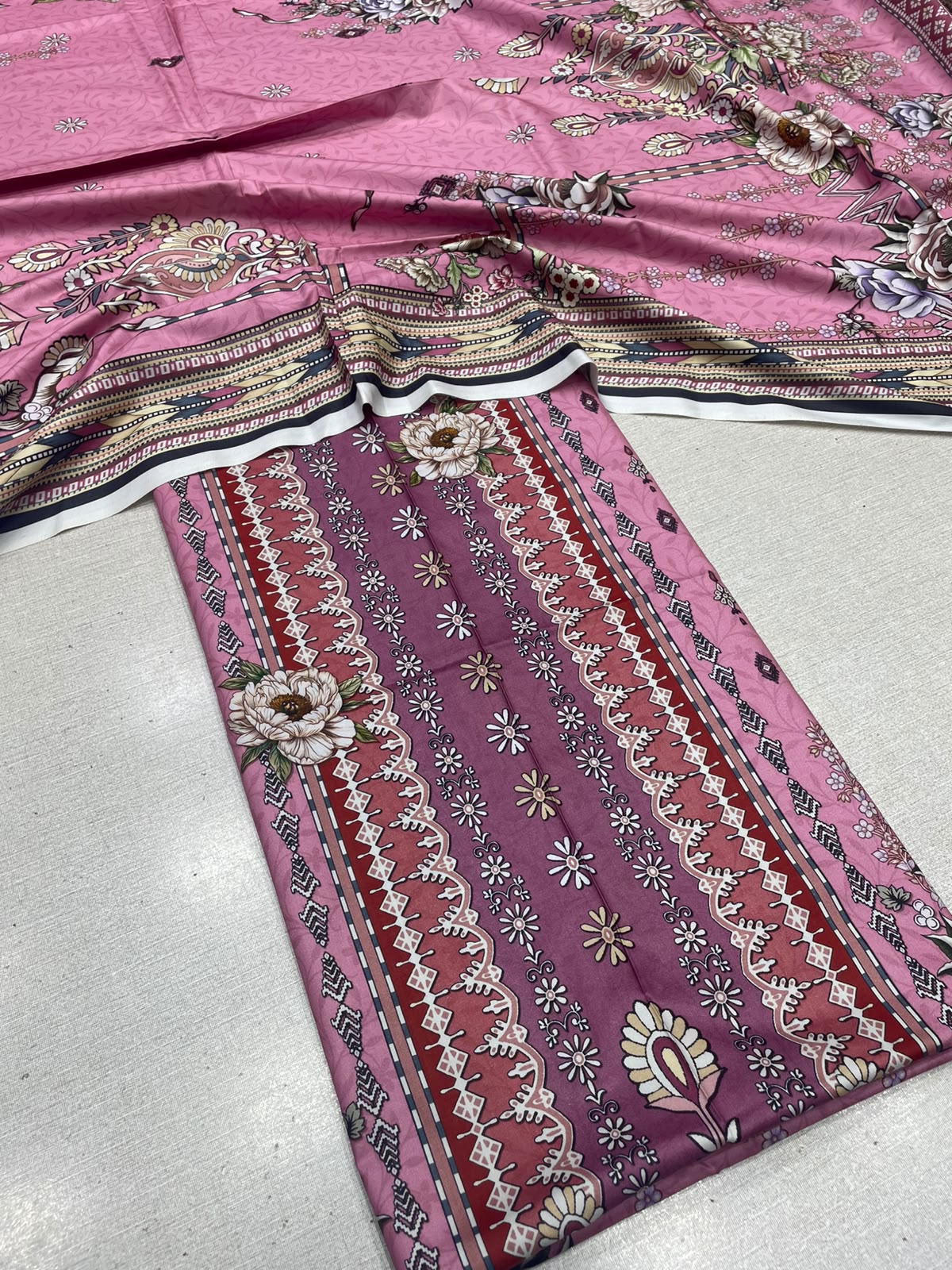 2Pc Staple Kameez & Dupatta Unstitched 63