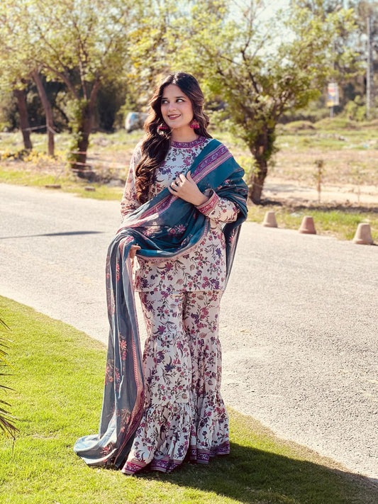 3Pc Supima Lawn Suit  - #41062