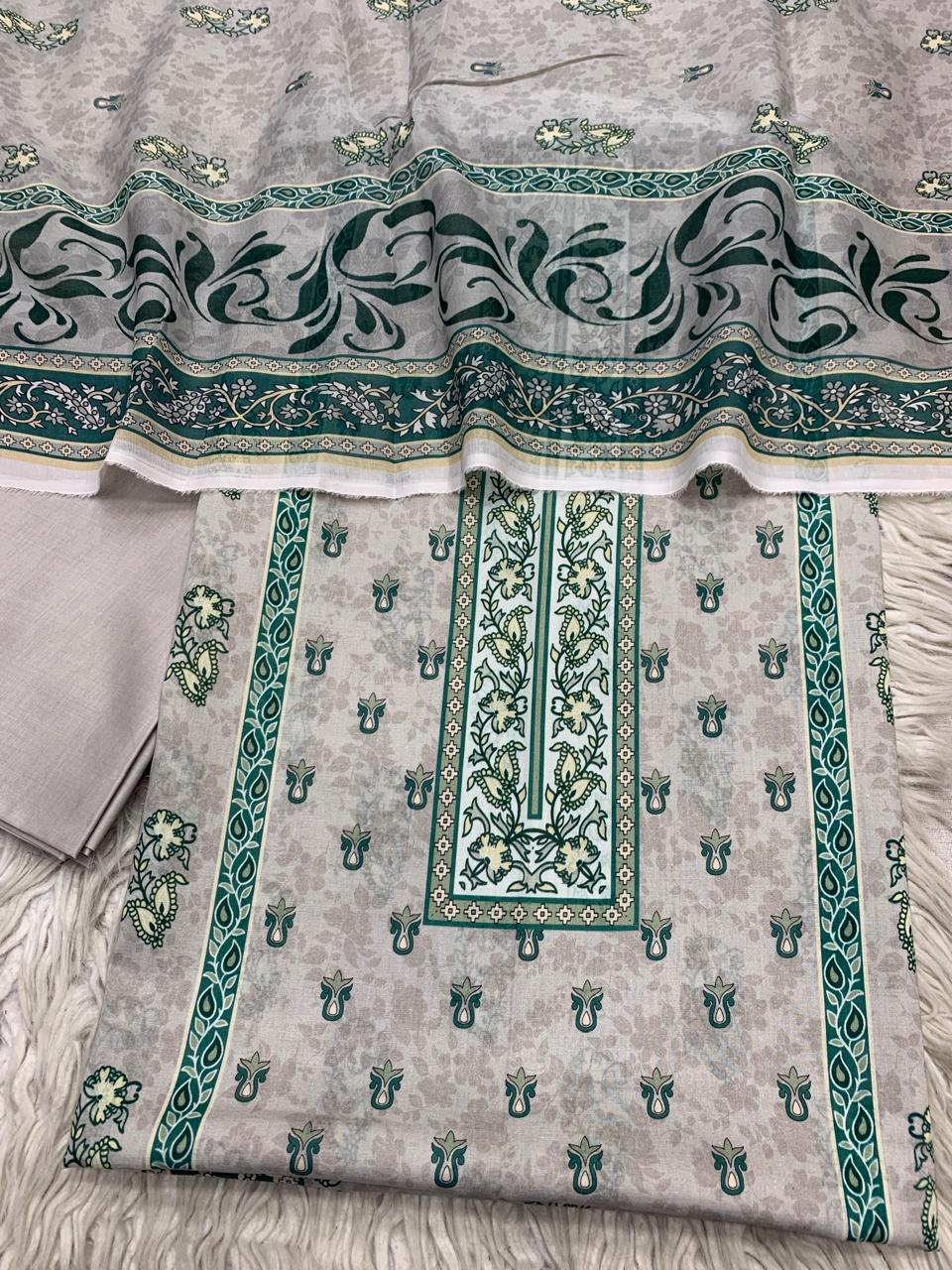 3Pc Sapphire Lawn Digital Printed Unstitched Suit 0200