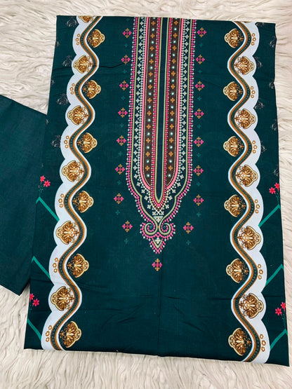 2Pc Bin Noor Fab Print Lawn Suit Vol-66