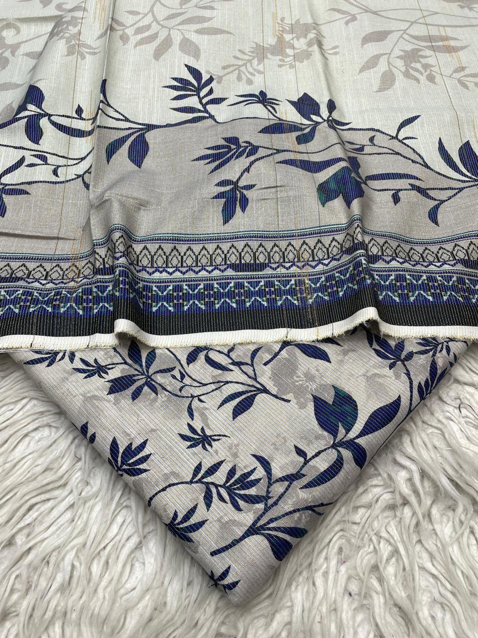 3Pc Chamki Khaddar Unstitched Suit Vol-0132